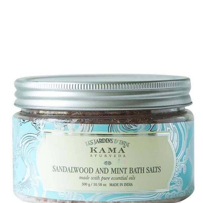 Kama Ayurveda Sandalwood and Mint Bath Salts 300gm | Grocsy
