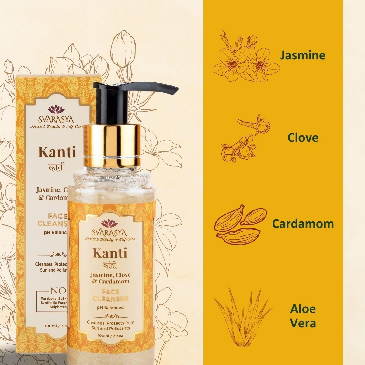 Svarasya Kanti Natural Face Wash | Grocsy
