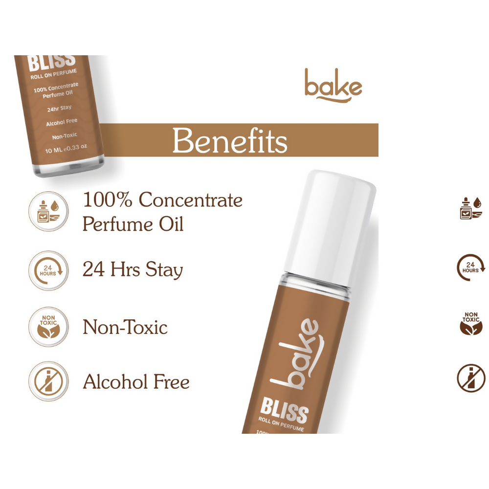 Bake Bliss 100% Concentrated Perfume Oil Roll on Fragrance For Men & Women - Passion Fruit | Grocsy
