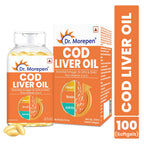 Dr. Morepen COD Liver Oil Softgels and Omega 3 Deep Sea Fish Oil Softgels Combo | Grocsy