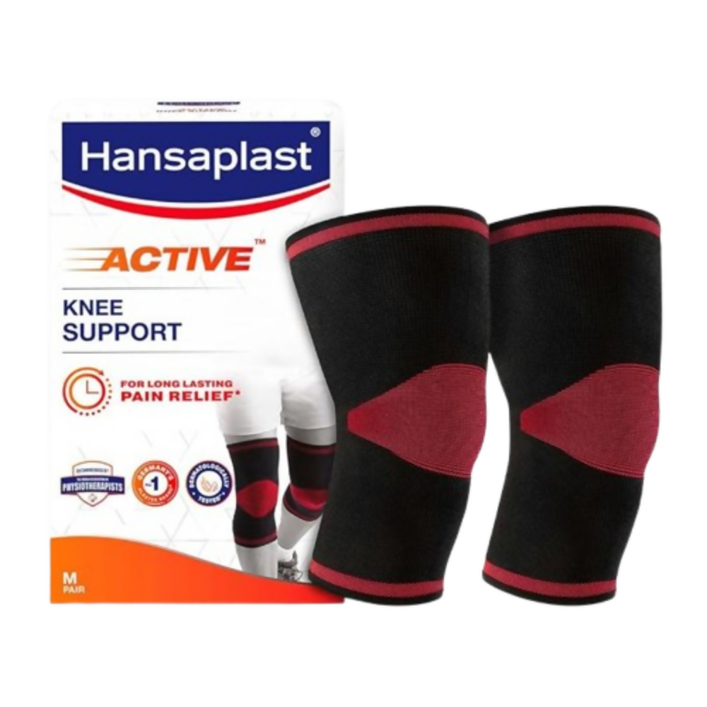 Hansaplast Active Knee Support for Men & Women (Pair) | Grocsy