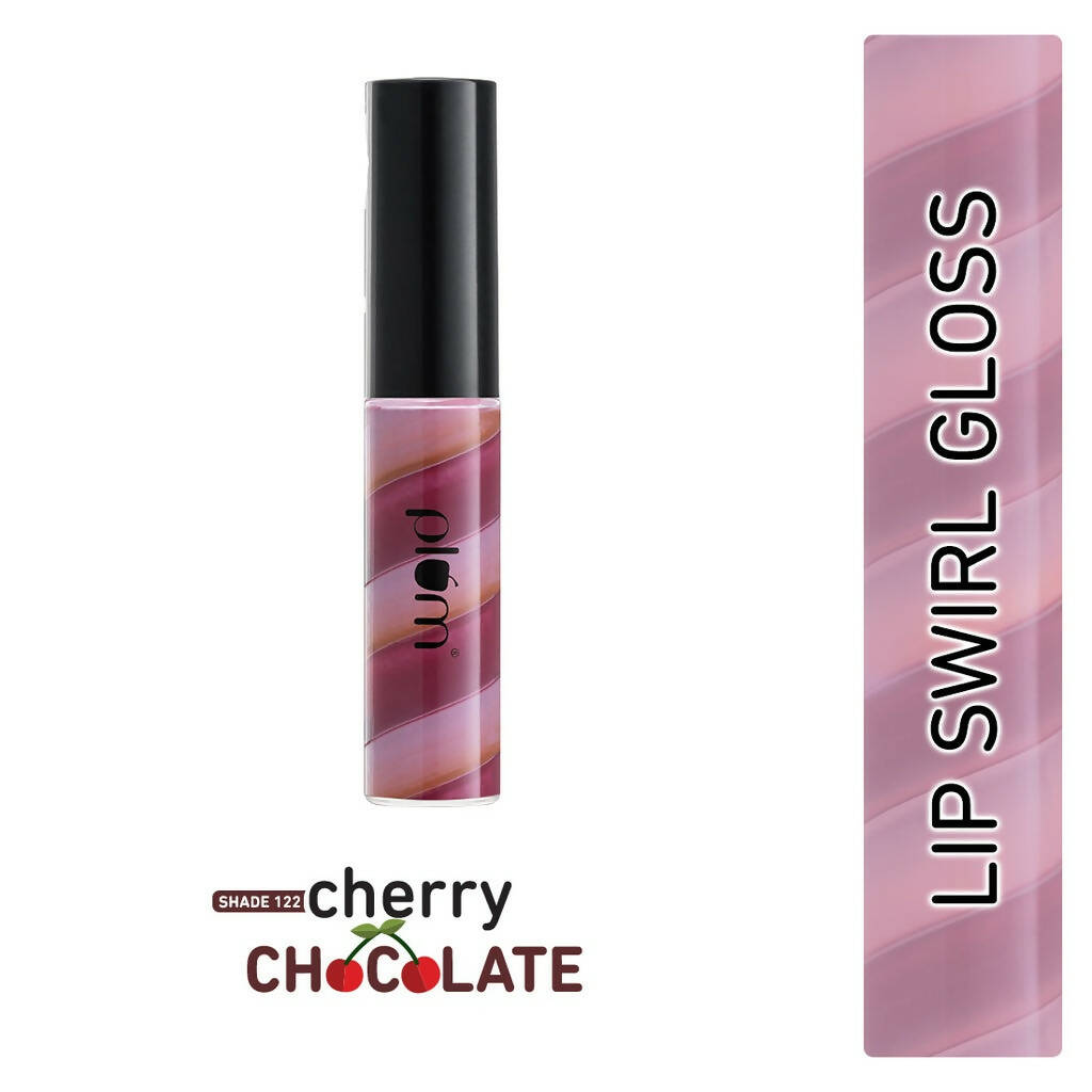 Plum Soft Swirl Lip Gloss 3 Shades In 1 & 122 Cherry Chocolate | Grocsy