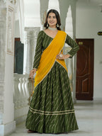 Lehenga Mart Mahendi Designer Wedding Wear Lehenga Choli | Grocsy