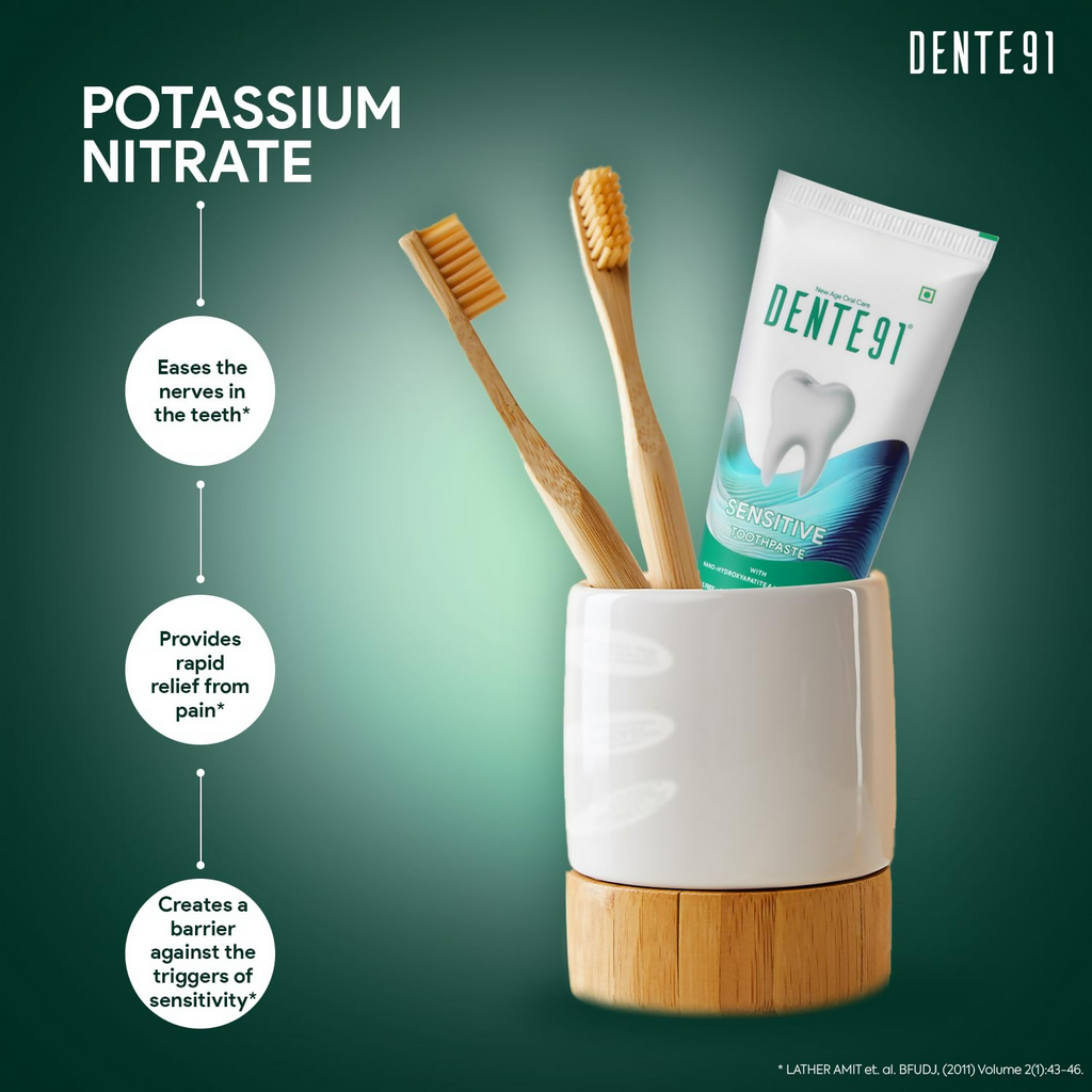 Dente91 Sensitive Toothpaste Reduces Hypersensitivity Strengthens Enamel Repairs Cavities | Grocsy