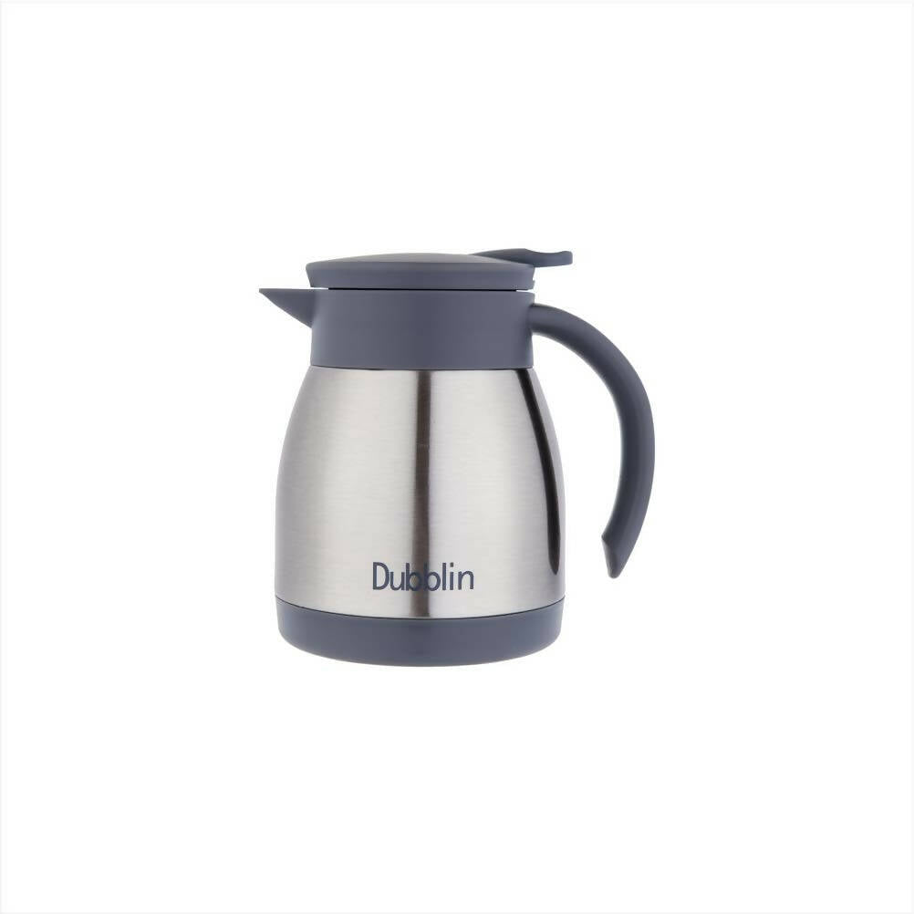 Dubblin Cafe Stainless Steel Double Wall Vacuum Insulated Thermos Flask | Grocsy