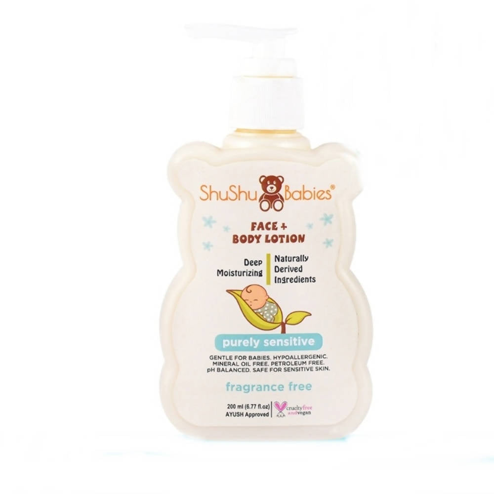 ShuShu Babies Face + Body Lotion Fragrance-Free | Grocsy