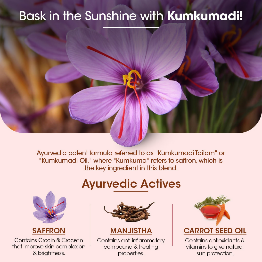 TAC - The Ayurveda Co. Kumkumadi Hydrating Sunscreen SPF 60+ PA++++ | Grocsy