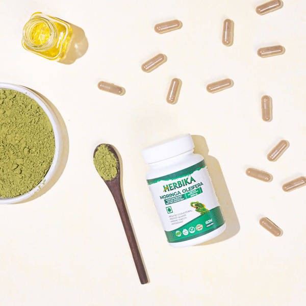 Herbika Moringa Oleifera Capsules | Grocsy