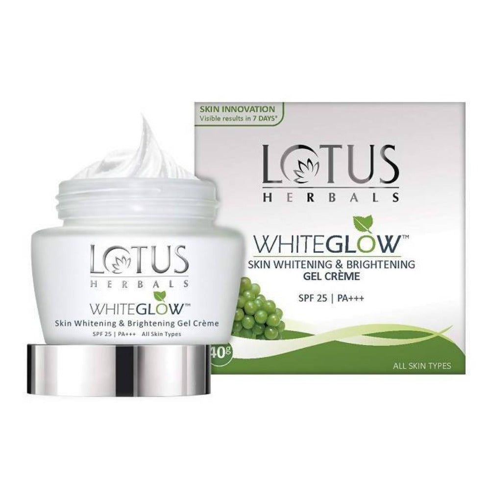 Lotus Herbals Whiteglow Skin Brightening Gel Creme SPF 25 PA+++ | Grocsy