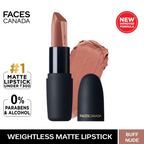 Faces Canada Weightless Matte Finish Lipstick - Buff Nude 05 | Grocsy