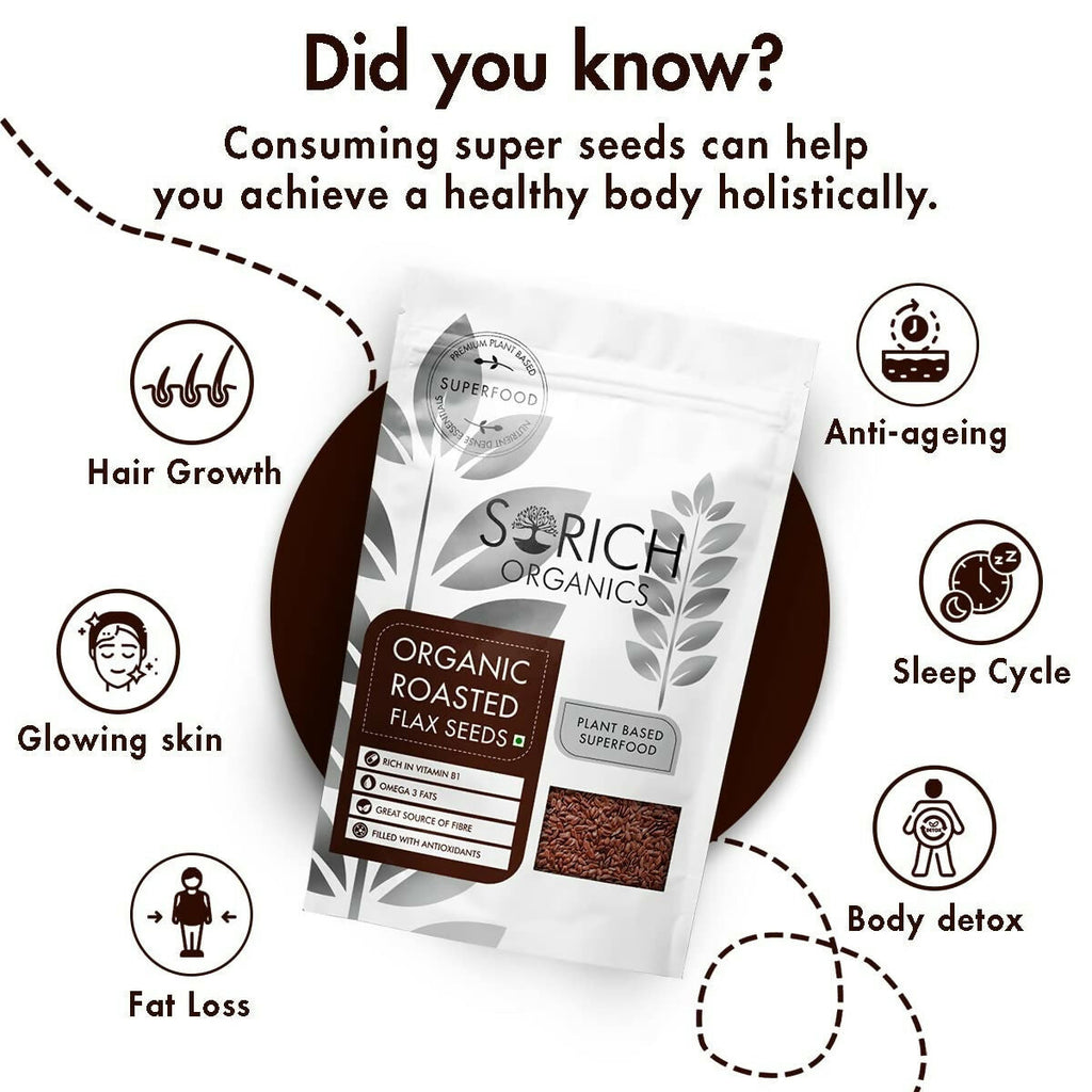 Sorich Organics Roasted Flax Seeds | Grocsy