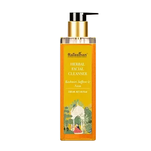Rajasthan Herbals Herbal Facial Cleanser with Kashmiri Saffron & Neem | Grocsy