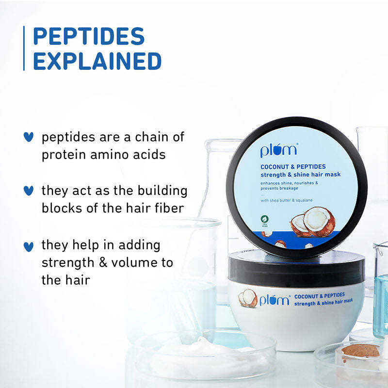 Plum Coconut Milk & Peptides Hair Mask For Soft, Shiny Hair | Grocsy