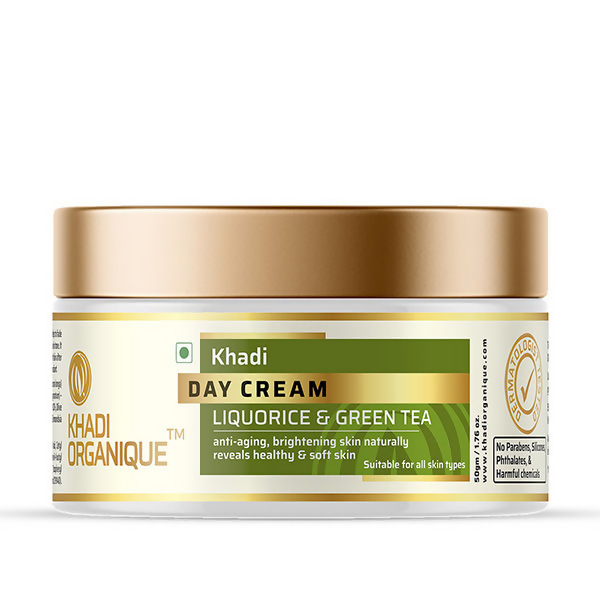 Khadi Organique Day Cream with Liquorice & Green Tea | Grocsy