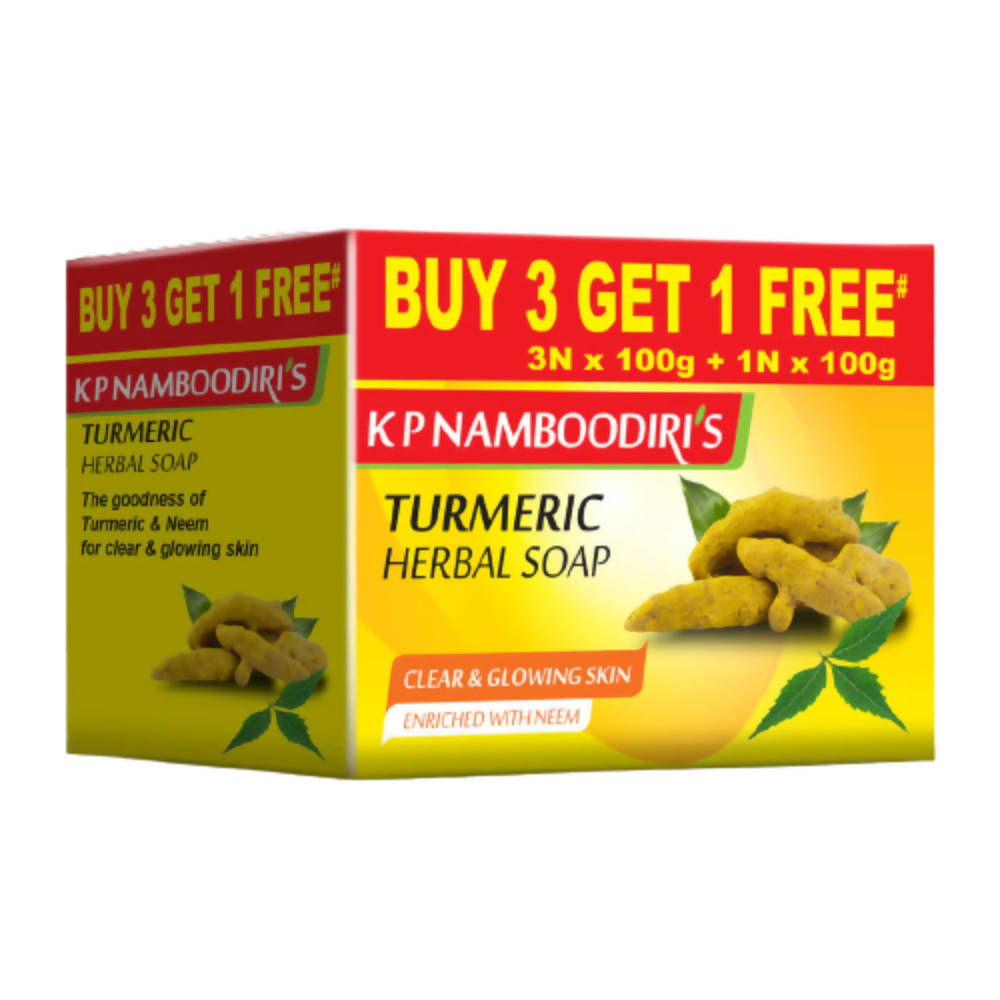 Kp Namboodiri's Turmeric Herbal Soap | Grocsy