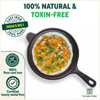 The Indus Valley Super Smooth Cast Iron Set: Kadai+ Tawa+ Frypan, Kitchen set for Home, Nonstick, 100% Pure, Toxin-free, Tadka Pan | Grocsy