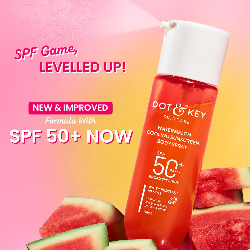 Dot & Key Watermelon Cooling Sunscreen Body Spray SPF 40 Pa+++ | Grocsy