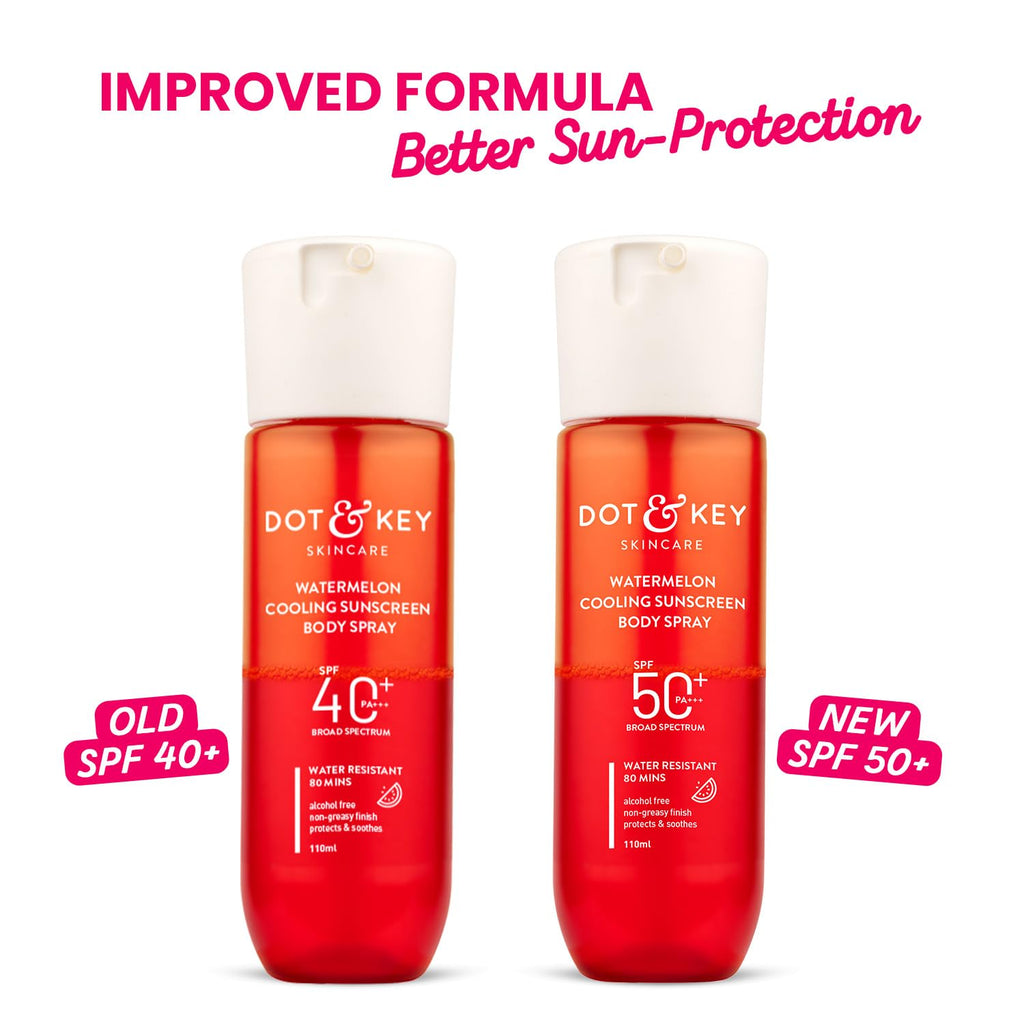 Dot & Key Watermelon Cooling Sunscreen Body Spray SPF 40 Pa+++ | Grocsy
