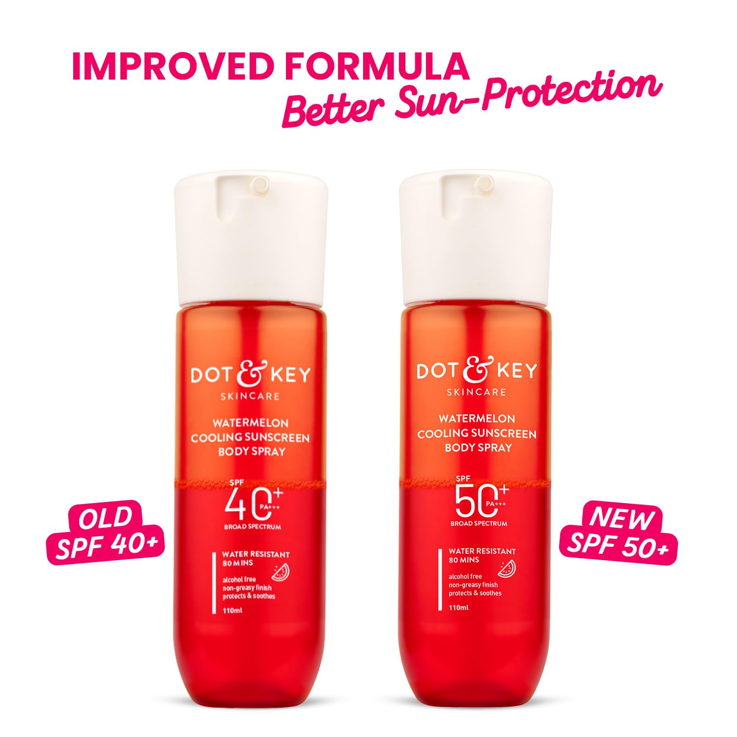Dot & Key Watermelon Cooling Sunscreen Body Spray SPF 40 Pa+++ | Grocsy