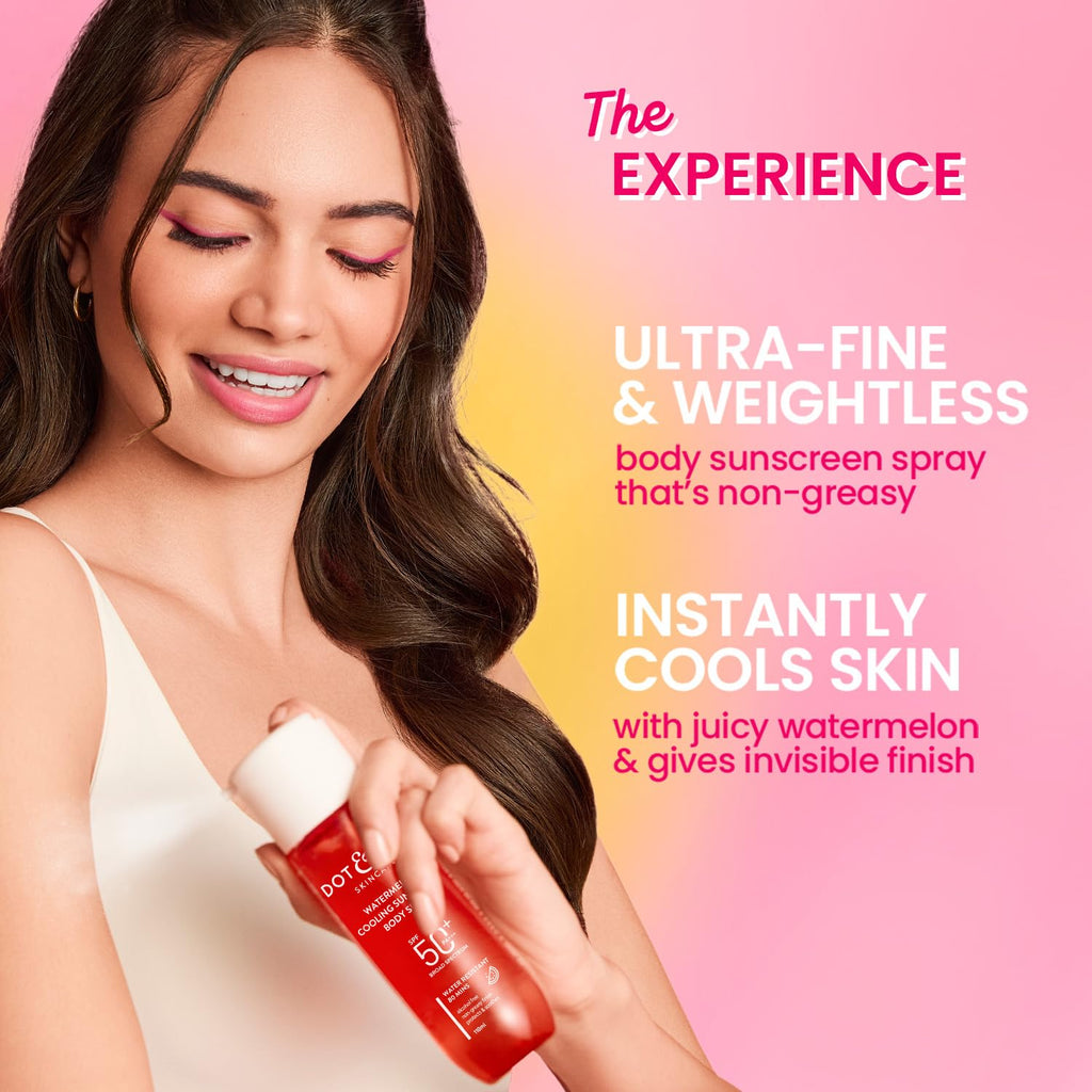 Dot & Key Watermelon Cooling Sunscreen Body Spray SPF 40 Pa+++ | Grocsy