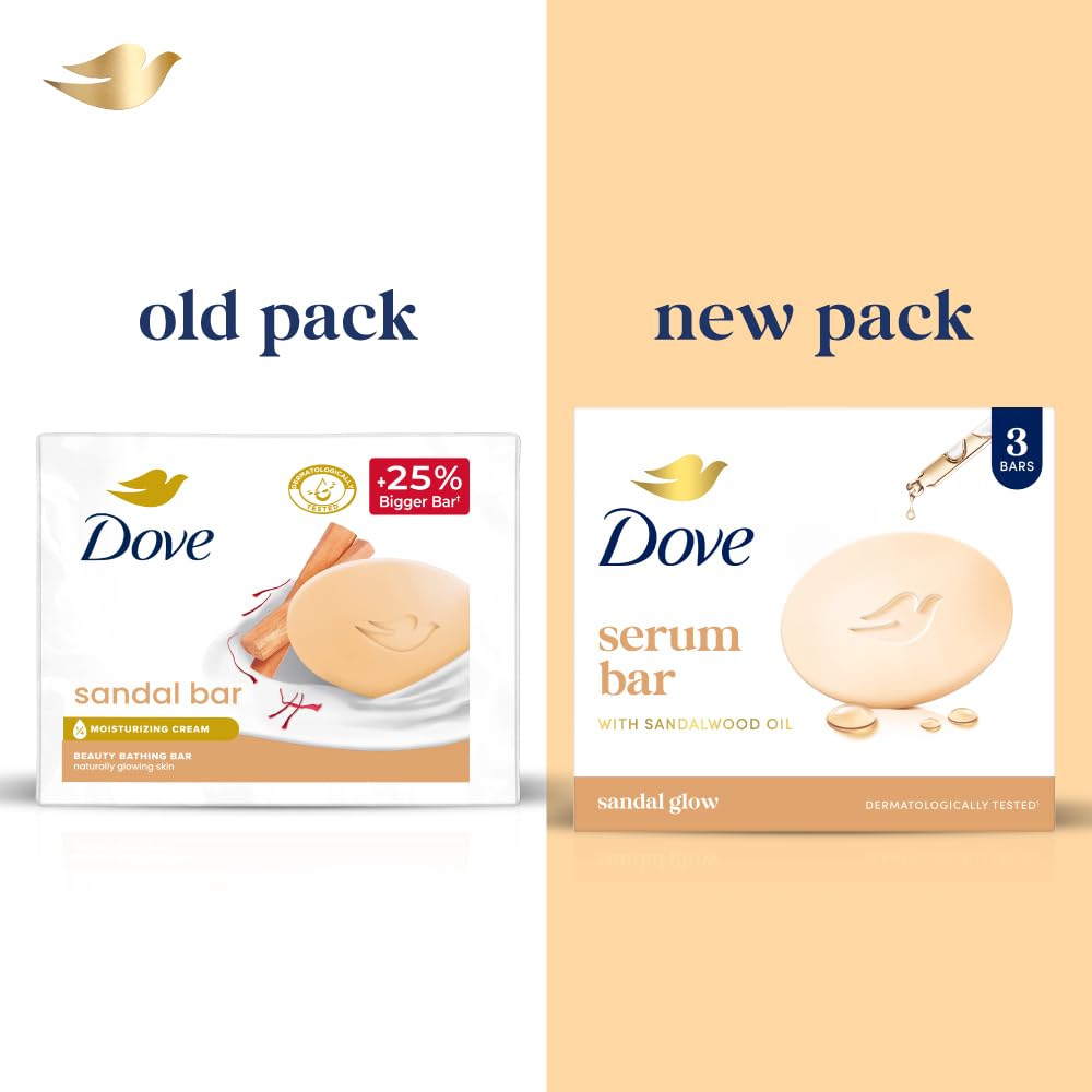 Dove Sandal Beauty Bathing Bar - For Natural Glowing Skin | Grocsy