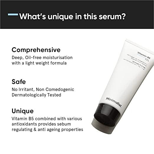 Minimalist Vitamin B5 10% Face Moisturizer | Grocsy