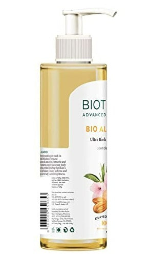 Biotique Advanced Ayurveda Bio Almond Ultra Rich Body Wash | Grocsy