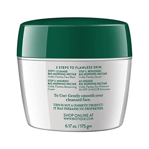 Biotique Advanced Ayurveda Bio Morning Nectar Visibly Flawless Moisturizing Cream | Grocsy