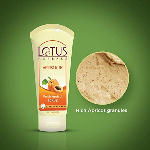 Lotus Herbals Apriscrub Fresh Apricot Scrub | Grocsy