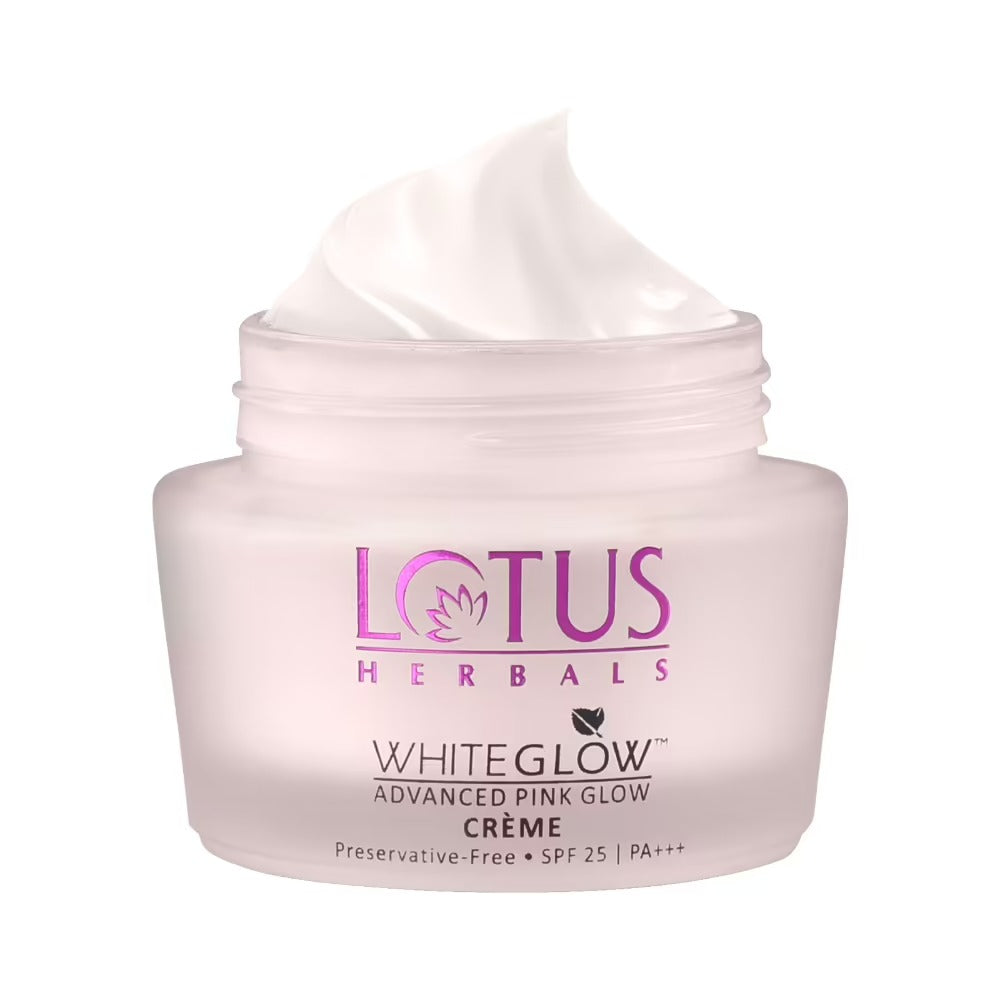 Lotus Herbals Whiteglow Advanced Pink Glow Creme Spf 25 I PA+++ | Grocsy