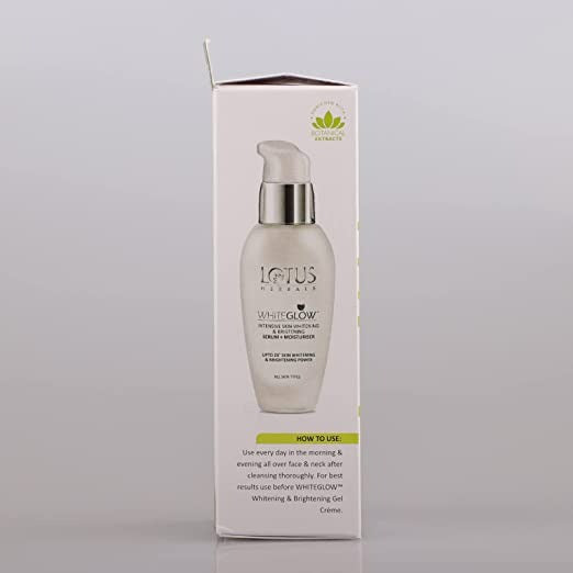 Lotus Herbals Whiteglow Intensive Skin Serum + Moisturiser | Grocsy