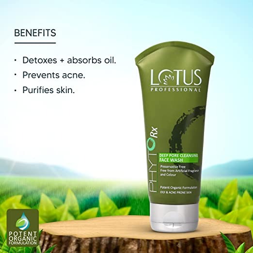 Lotus Professional Phyto Rx Deep Pore Cleansing Face Wash | Grocsy
