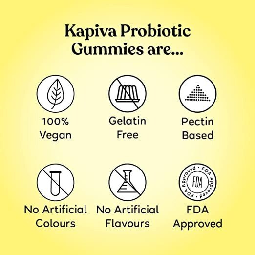 Kapiva Ayurveda Probiotics with Amla Gummies | Grocsy