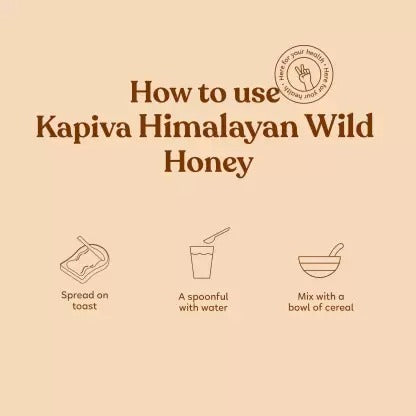 Kapiva Himalayan Wild Honey - Pure, Natural and Healthy, 600 gm | Grocsy