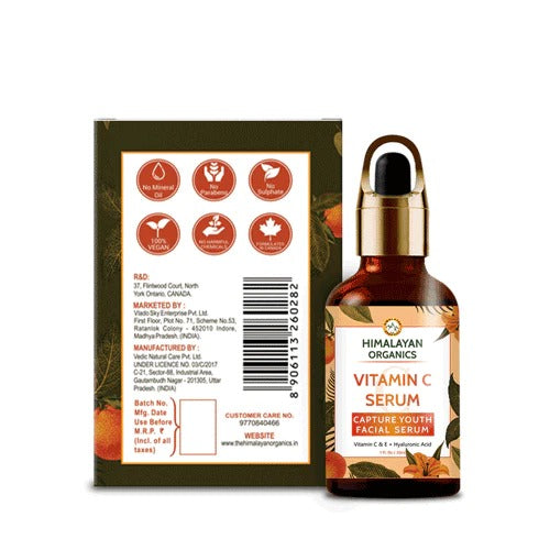 Himalayan Organics Vitamin C Serum Capture Youth Facial Serum | Grocsy