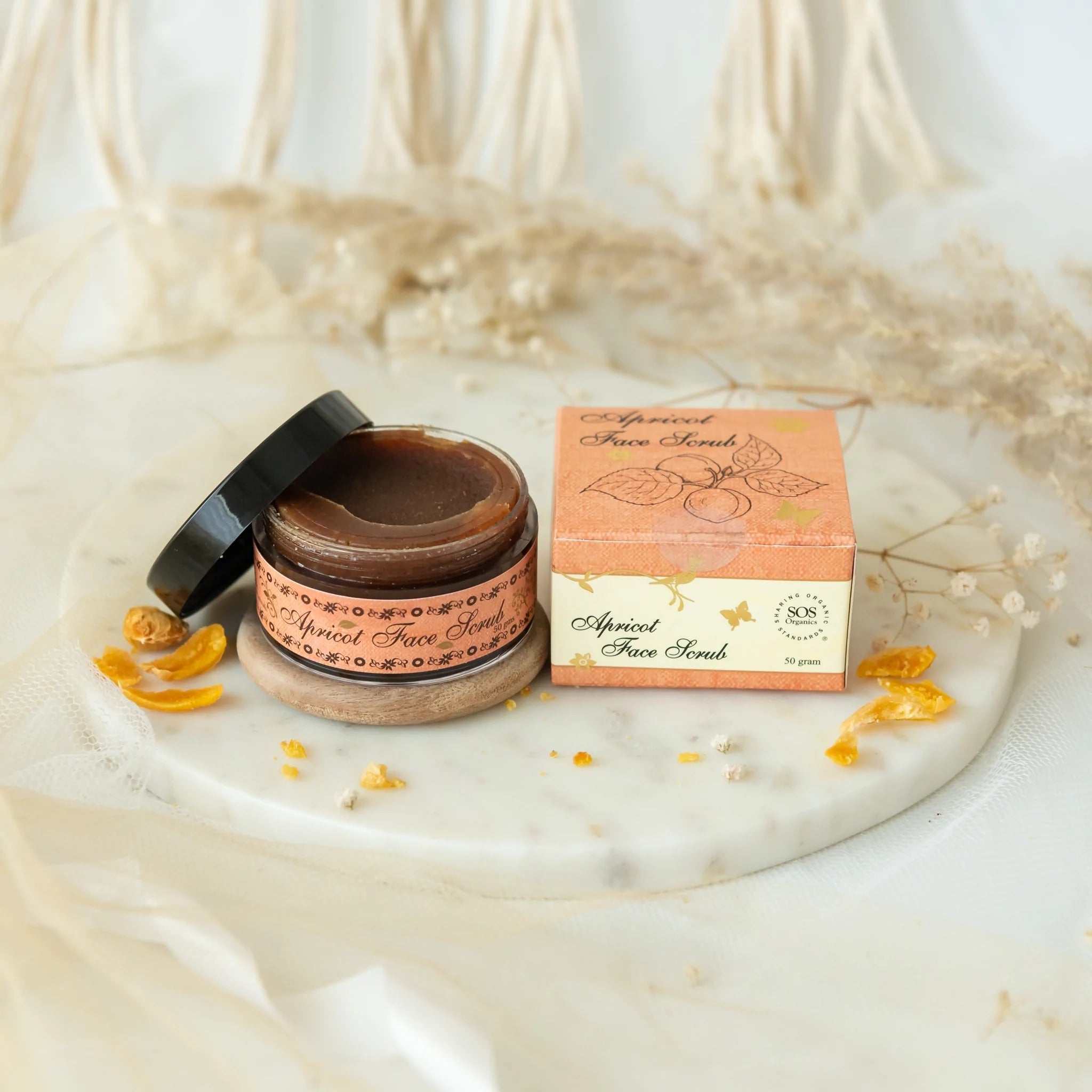 SOS Organics Apricot Face Scrub | Grocsy