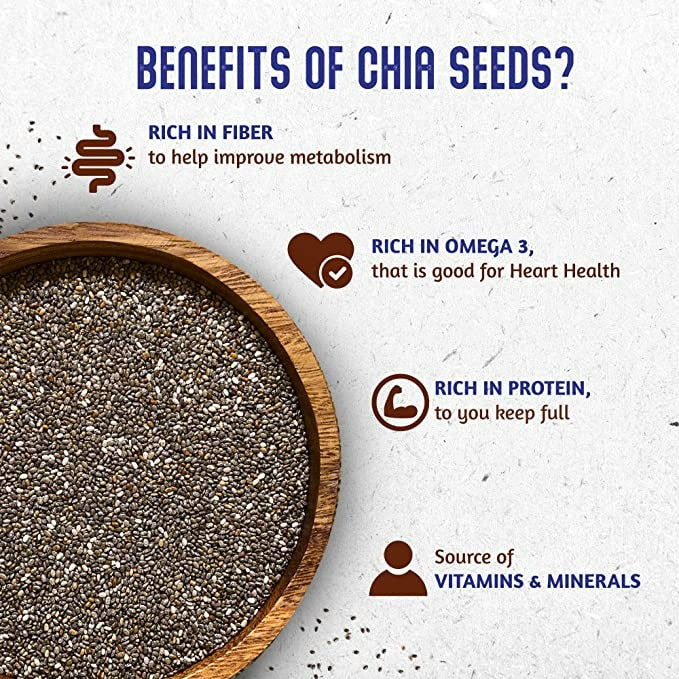 Dabur Real Health Chia Seeds | Grocsy