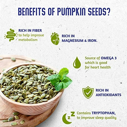 Dabur Real Health Roasted Pumpkin Seeds | Grocsy