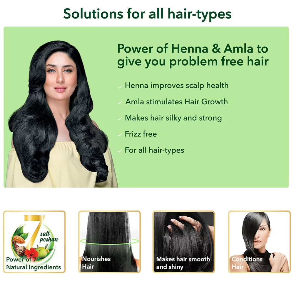 Dabur Vatika Health Shampoo For Smooth, Shiny & Nourished Hair, Repairs Hair damage, Controls Frizz, For All Hair Types | Grocsy