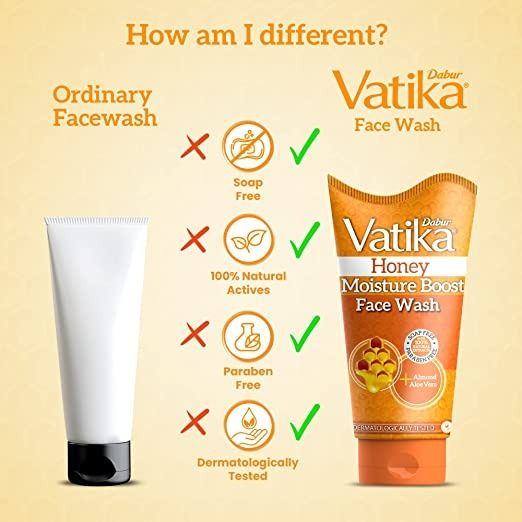 Dabur Vatika Honey Face Wash | Grocsy