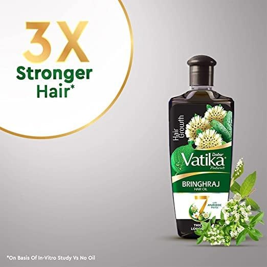 Dabur Vatika Naturals Bhringraj Hair Oil | Grocsy