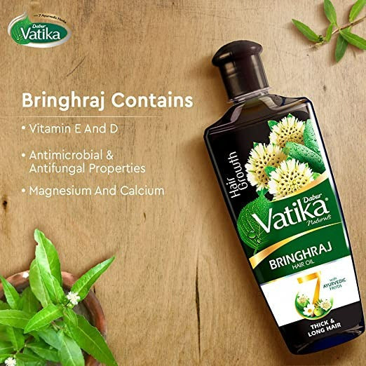 Dabur Vatika Naturals Bhringraj Hair Oil | Grocsy