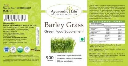 Ayurvedic Life Barley Grass Tablets | Grocsy