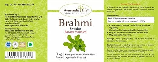 Ayurvedic Life Brahmi Powder | Grocsy