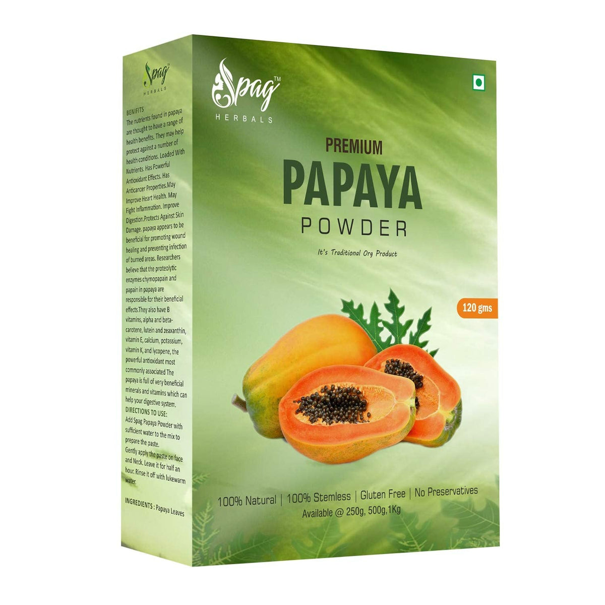 Spag Herbals Premium Papaya Powder | Grocsy