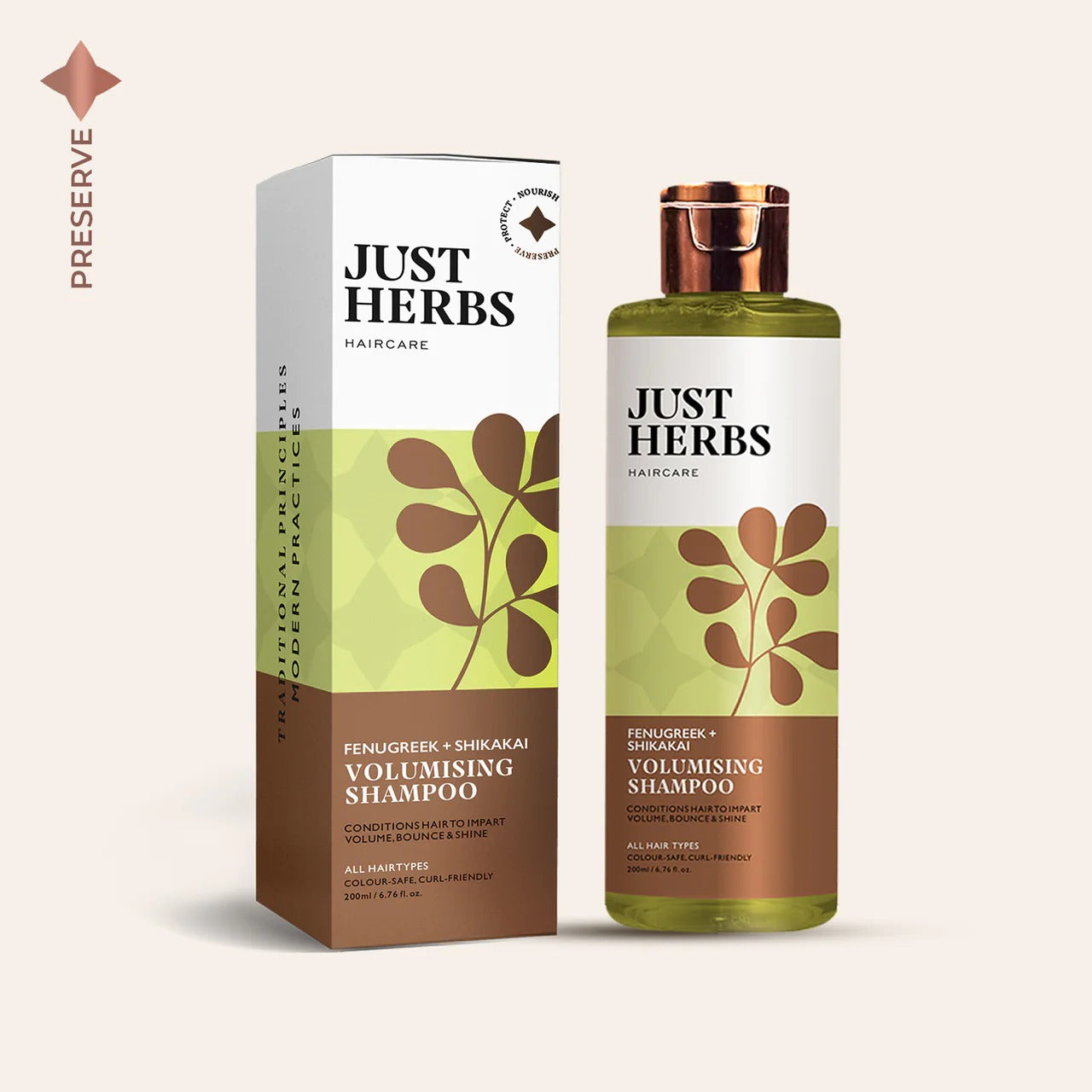 Just Herbs Lush Methi-Shikakai Shampoo | Grocsy