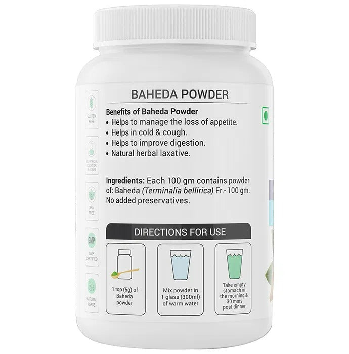Krishna's Herbal & Ayurveda Baheda Powder | Grocsy