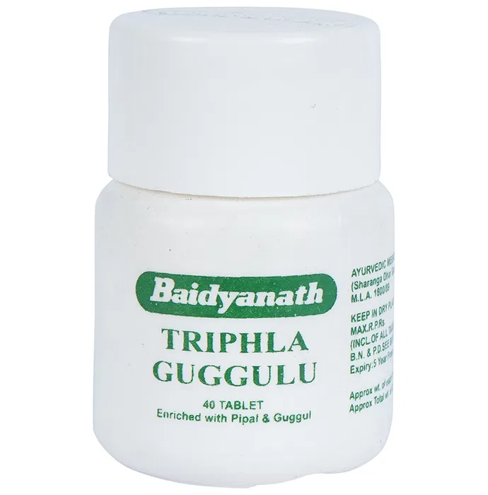 Baidyanath Jhansi Triphala Guggulu Tablets | Grocsy