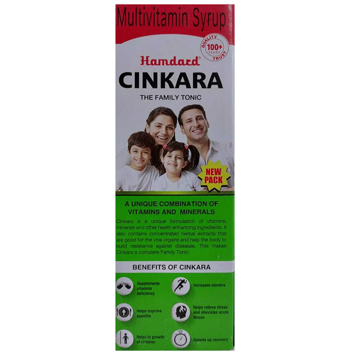 Hamdard Cinkara Multivitamin Syrup | Grocsy