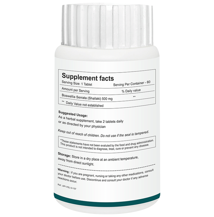 Herb Essential Boswellia Serrata Tablets | Grocsy